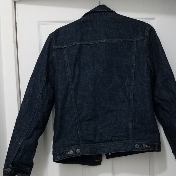 A.P.C. faux sherpa lined denim jacket Bomber & Varsity